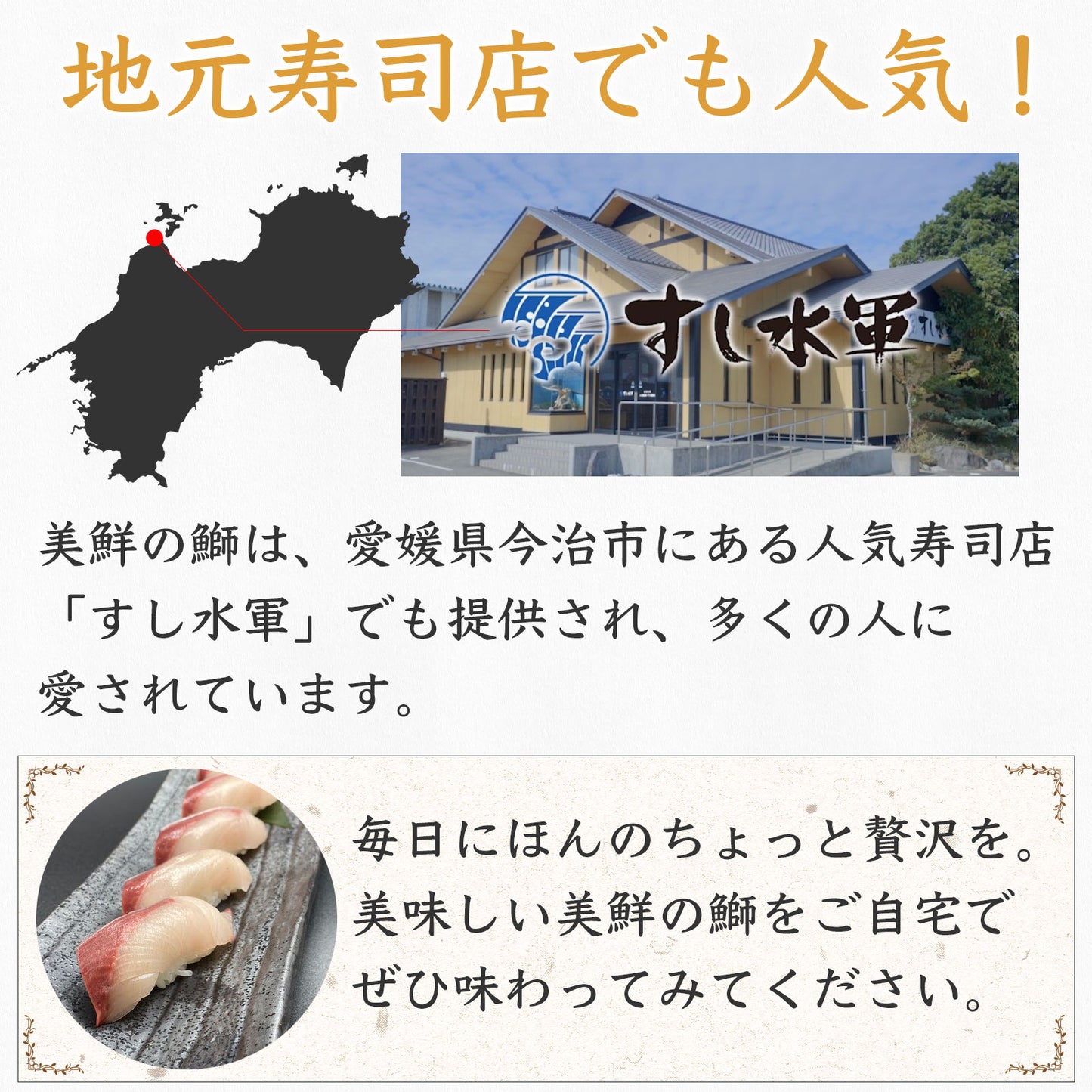①【愛媛のブランド鰤 美鮮の鰤】刺身用まるごと1本（約5kg）｜活〆・下処理選択可｜産地直送・冷蔵便